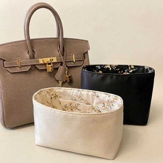MonBebe bag organiser exterior colour options: Cream, Stone and Noir