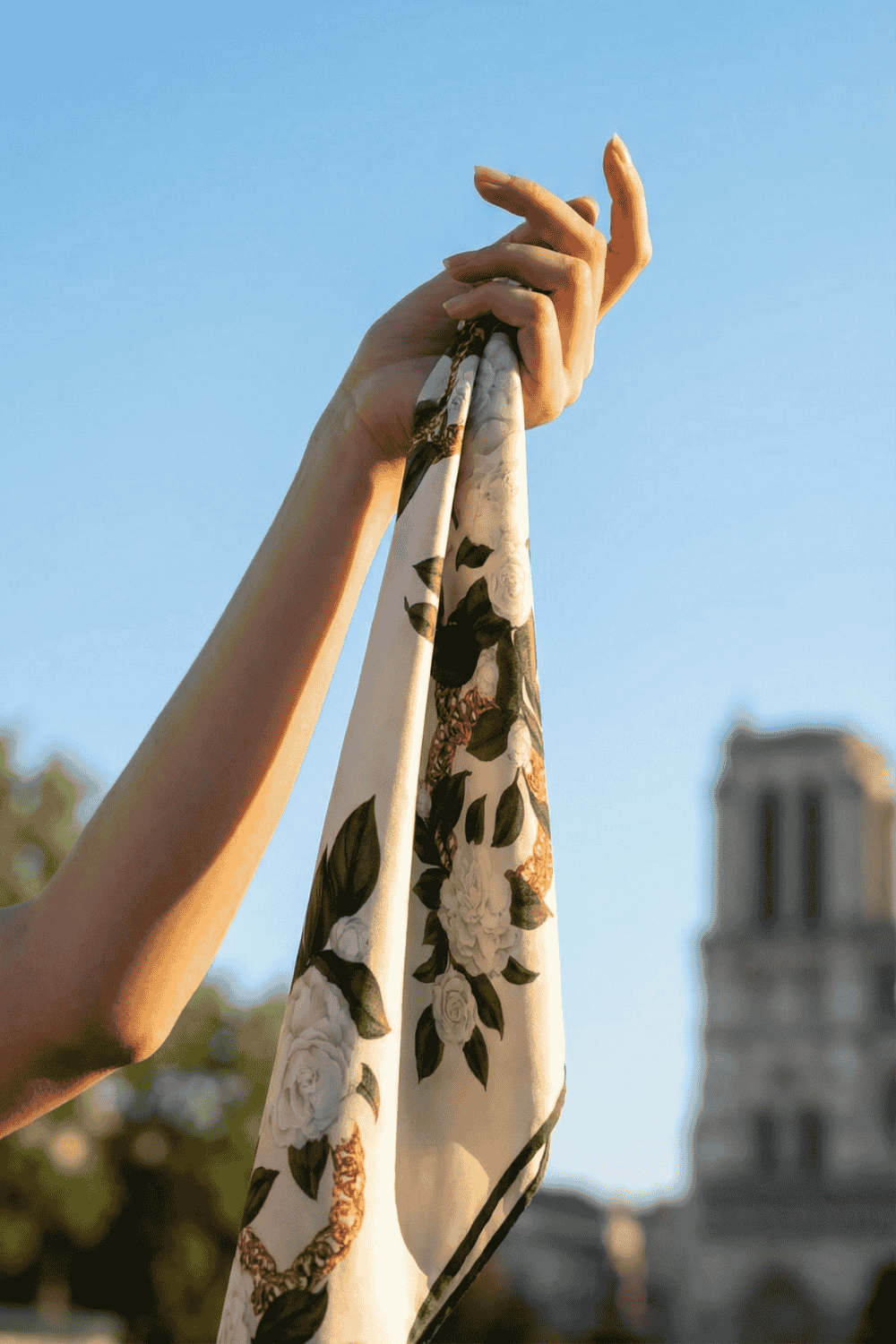 Silk scarves collection banner image.