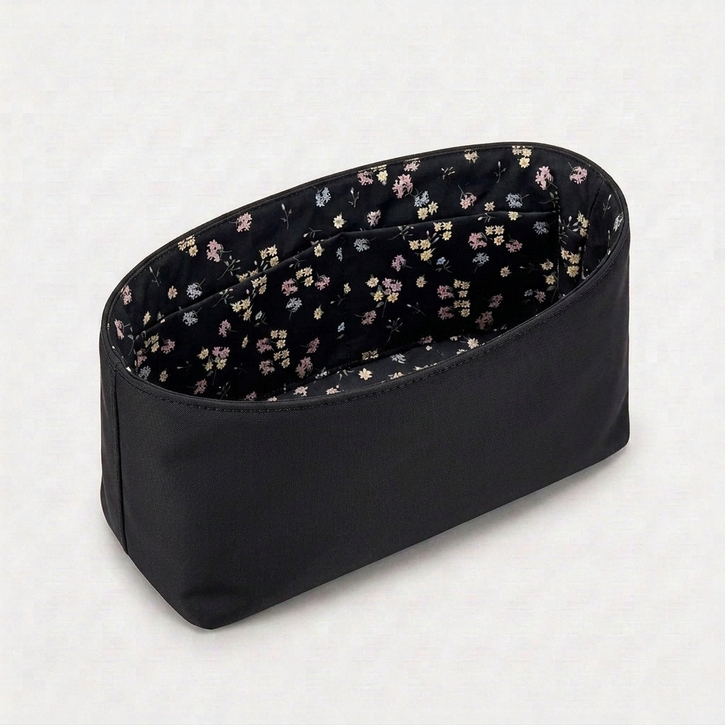 Birkin Bag Organiser floral interior print, inside a Birkin bag, MonBebe Singapore