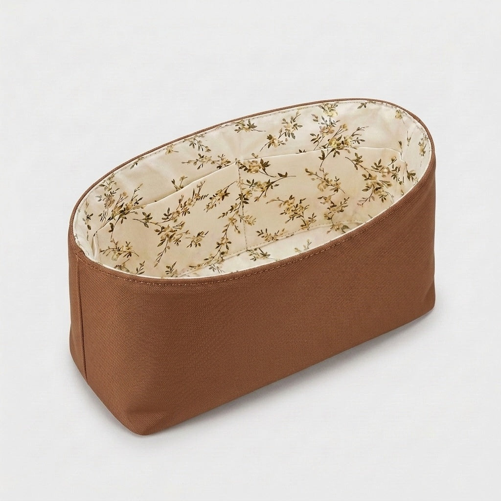 Kelly Bag Organiser floral interior print, inside a Kelly bag, MonBebe Singapore