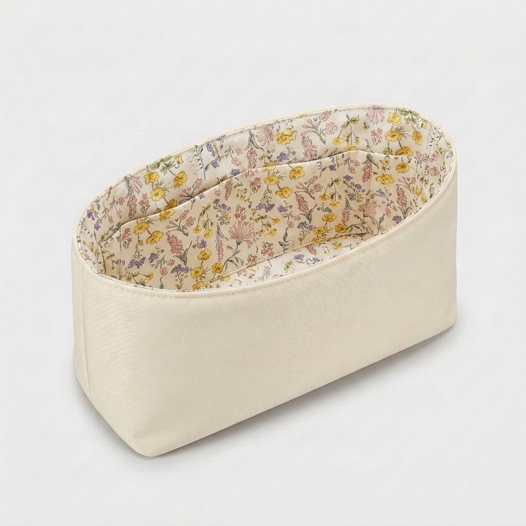 Kelly Bag Organiser floral interior print, inside a Kelly bag, MonBebe Singapore