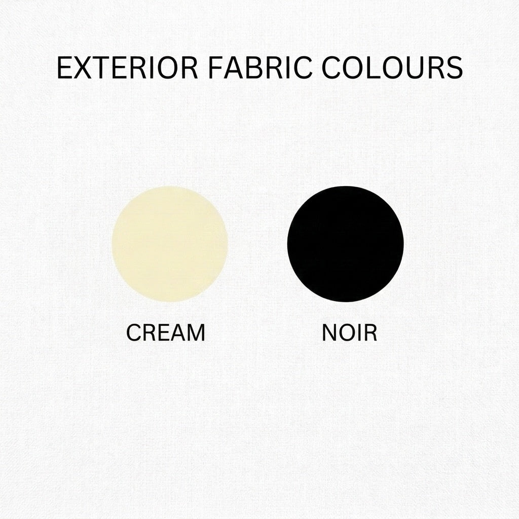 MonBebe Longchamp bag organiser exterior colour options: Cream and Noir