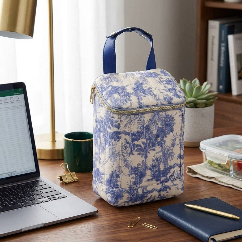 Colette lunch bag styled on a desk for office use, MonBebe Singapore