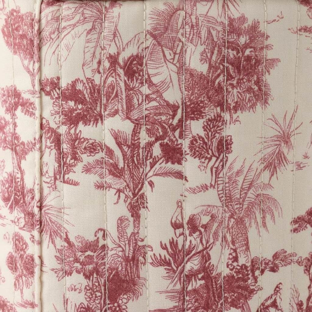 Close-up of the Toile de Jouy print on the Colette lunch bag, MonBebe Singapore