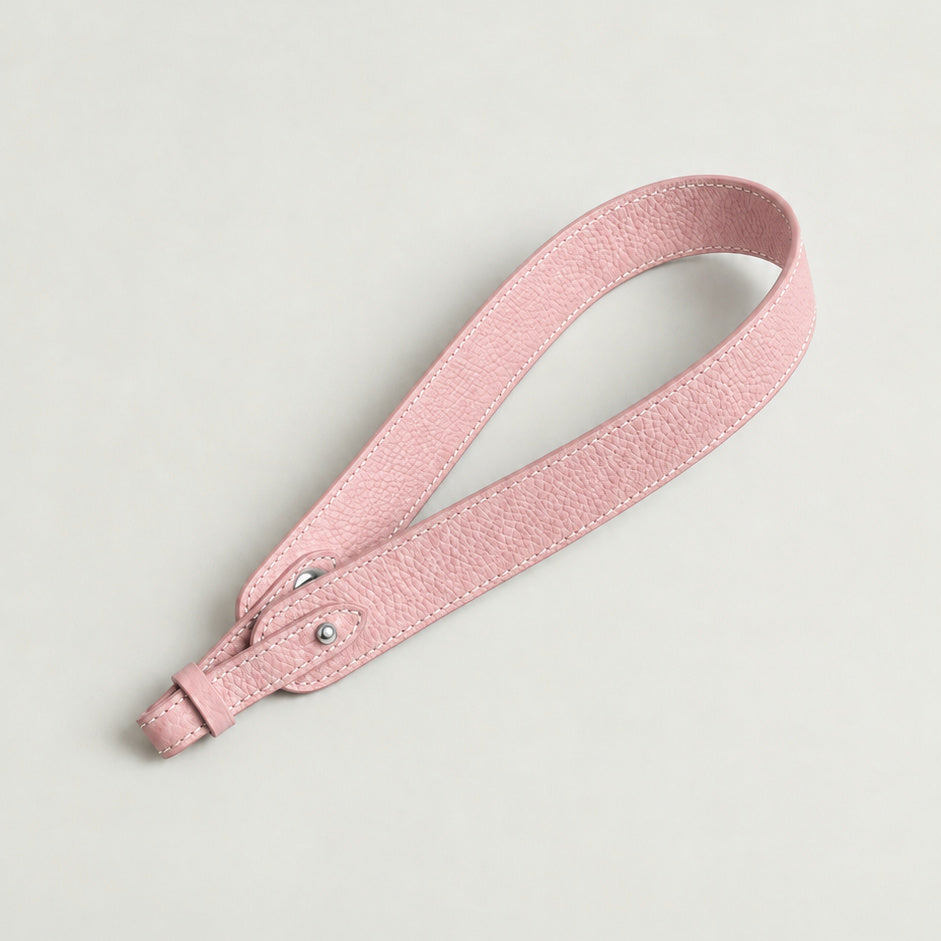Wren genuine leather Picotin strap replacement in Sakura Pink, silver hardware – MonBebe