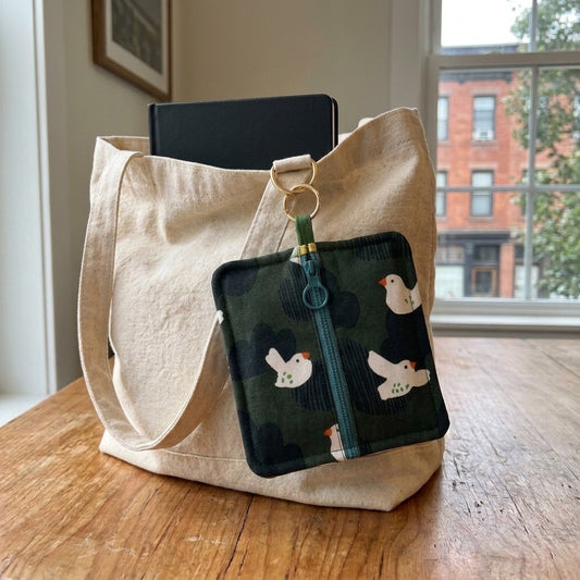 Peppermint Bird Everyday Pouch styled in a bag MonBebe Singapore