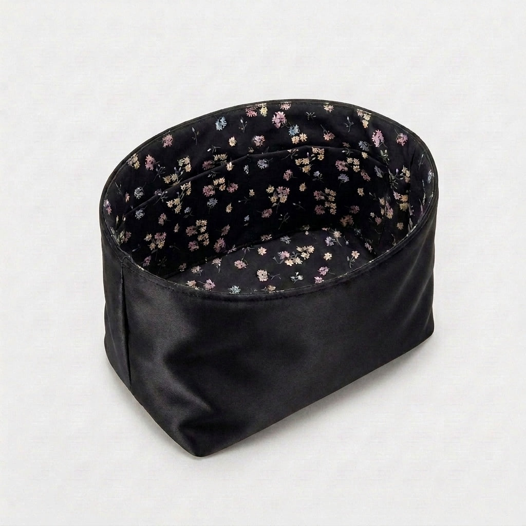 Picotin Bag Organiser floral interior print, inside a Picotin bag, MonBebe Singapore