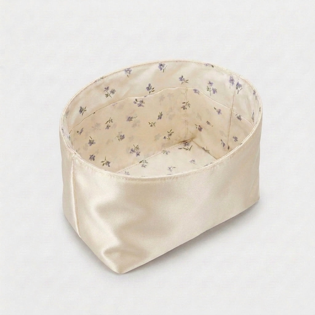 Picotin Bag Organiser floral interior print, inside a Picotin bag, MonBebe Singapore