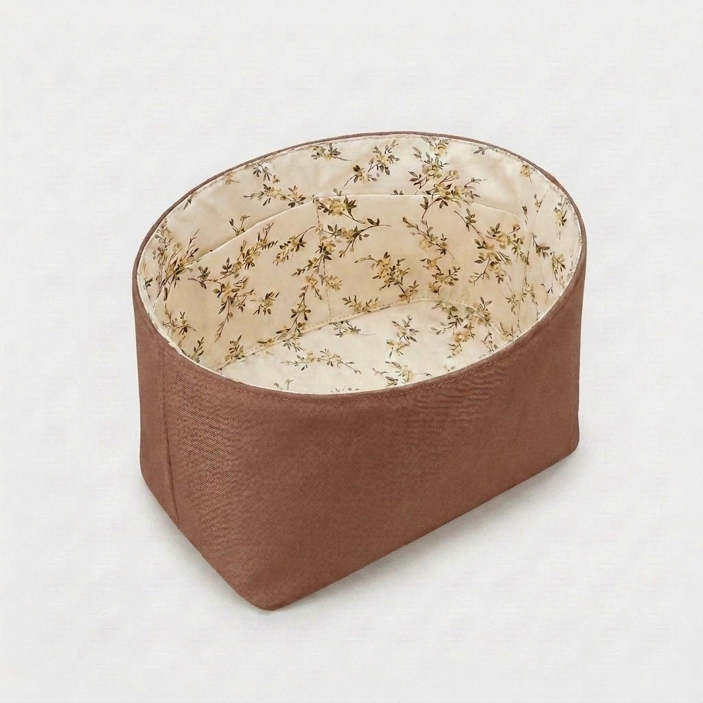 Picotin Bag Organiser floral interior print, inside a Picotin bag, MonBebe Singapore
