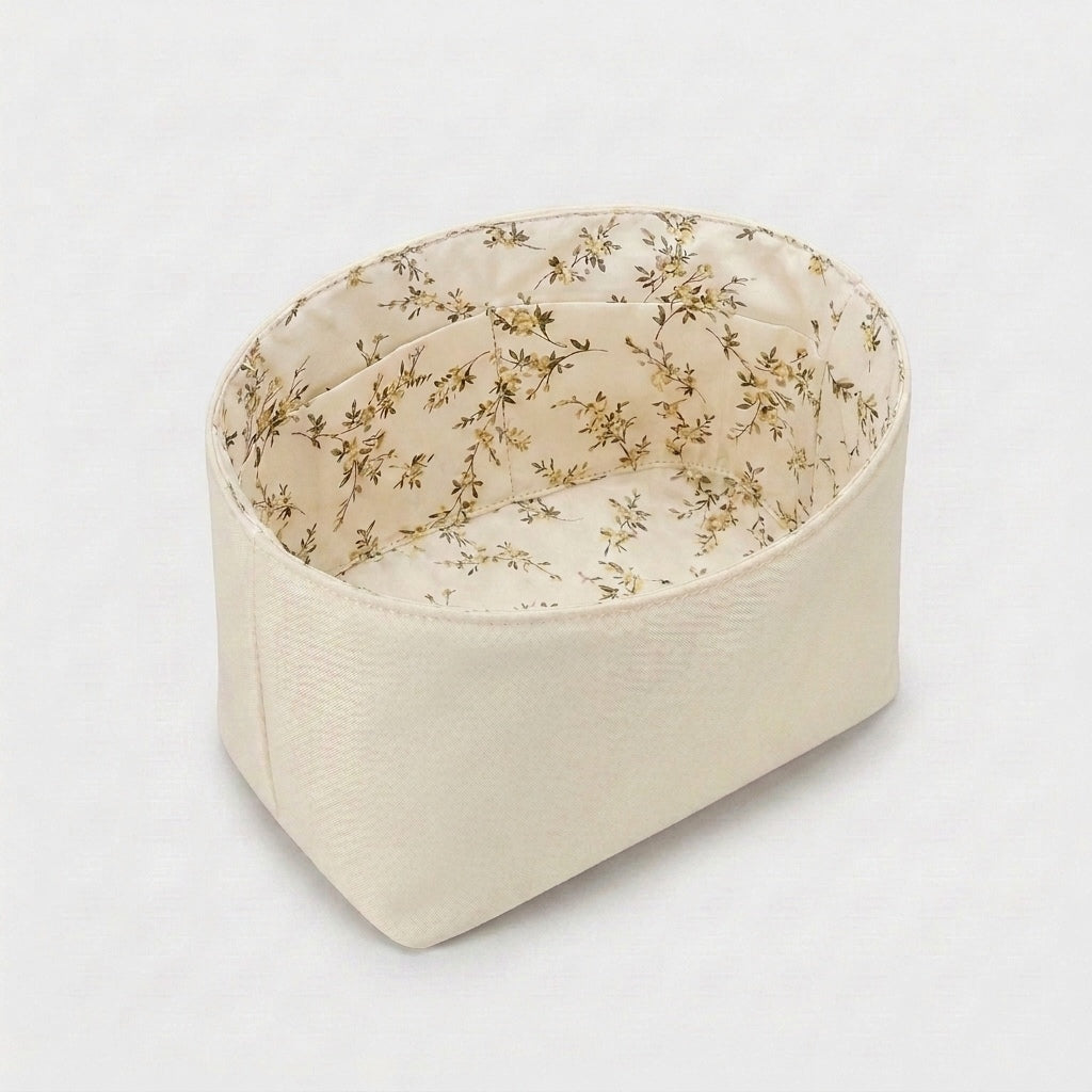 Picotin Bag Organiser floral interior print, inside a Picotin bag, MonBebe Singapore
